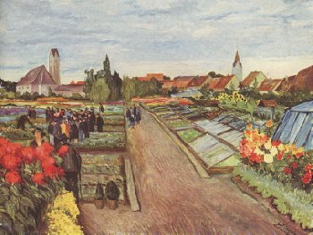 Der Fürstenfeldbrucker Bezirksgarten - Gemälde von Ernst Crasser