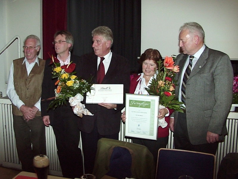 Ehrung von Kunigunde Weinzierl und Andreas Knoll