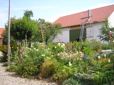 Bäuerlicher Gemüsegarten in Hörbach